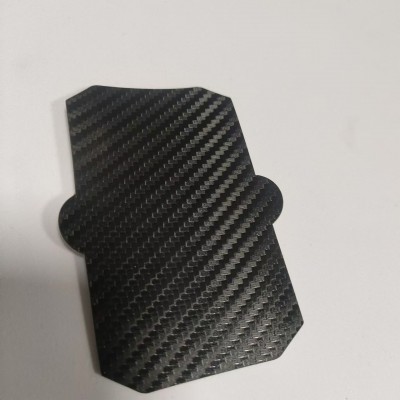 无毒黑色碳纤维编织纹PC碳纤维异性冲压背胶垫片电子产品表面防护图5
