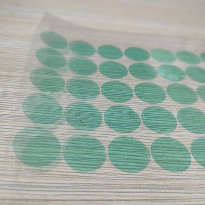 圆形绝缘片绿色pet高温胶单面带胶无痕超薄0.06mm电磁隔离麦拉片图4