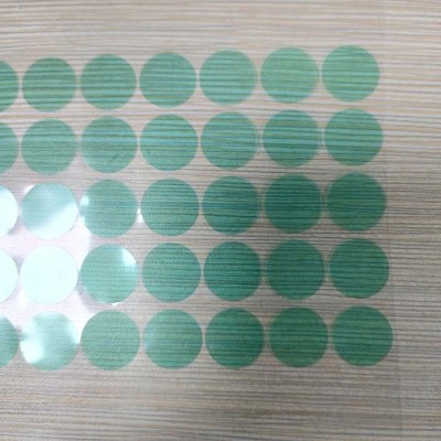 圆形绝缘片绿色pet高温胶单面带胶无痕超薄0.06mm电磁隔离麦拉片图3