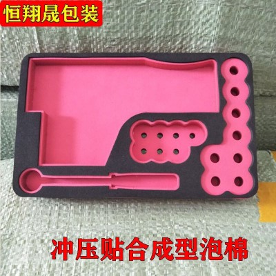 EVA内衬内托设计 贴合成型泡棉 电脑卡条固定包装 冲压内托工具箱