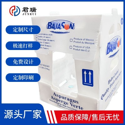 果蔬包装箱物流周转可折叠易收纳水果蔬菜周转箱塑料中空板钙塑箱图4
