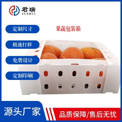 果蔬包装箱物流周转可折叠易收纳水果蔬菜周转箱塑料中空板钙塑箱