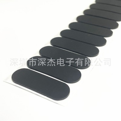 定制黑色磨砂硅胶脚垫音响防滑脚垫磨砂硅胶脚垫自粘硅胶防滑垫图5