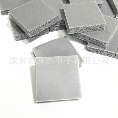 灰色硅胶泡棉液态发泡硅胶垫耐高温阻燃发泡硅胶可背胶模切图4
