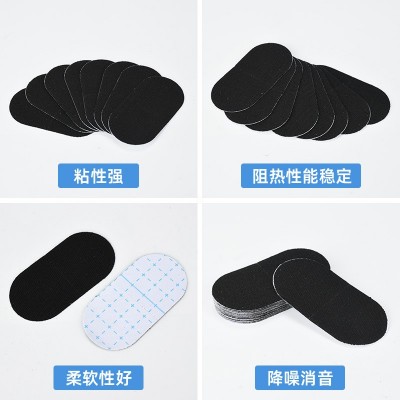 厂家加工黑色硅胶脚垫 耐磨减压前鞋底垫片 牛筋橡胶鞋底防滑垫图2