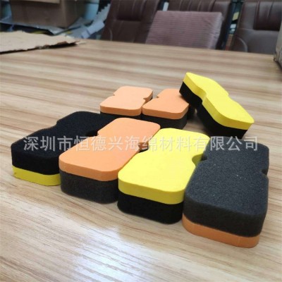 EVA魔术贴珊瑚绒擦子 复合海绵 镀金打蜡擦 复合冲压型 eva黑板擦图2
