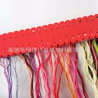 eva十字绣海绵板 白色泡棉穿线器 36位手工eva绕线板图3