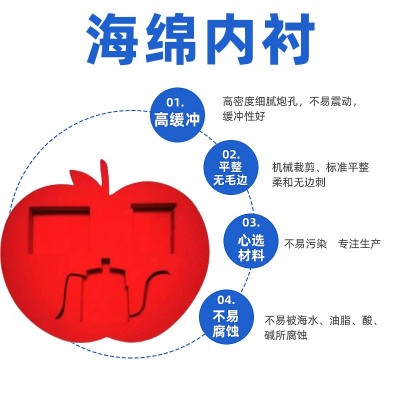 厂家批发泡棉内衬海绵加工电子棉礼盒内衬礼品包装阻燃防震内托图2