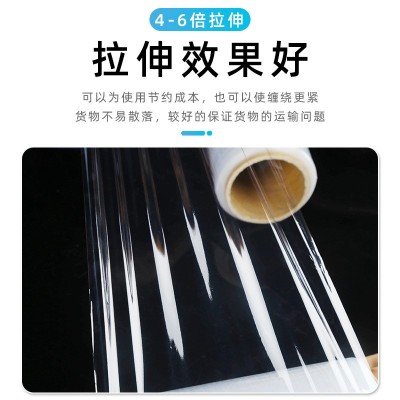 pe现货打包缠绕膜外卖防雨防尘保护膜家用打包封口保鲜拉伸缠绕膜图4