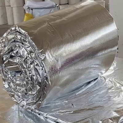 现货批发硅酸铝防排烟棉 通风通气管道阻燃铝箔保温硅酸铝纤维毯图3
