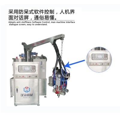 汉锦工厂供应气泡化妆棉粉扑发泡机PU聚氨酯制品设备图5
