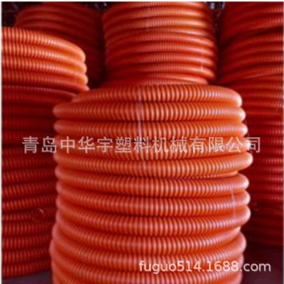 PE塑料管材挤出机 PE塑料挤出管材设备 塑料波纹管挤出机 包安装图3
