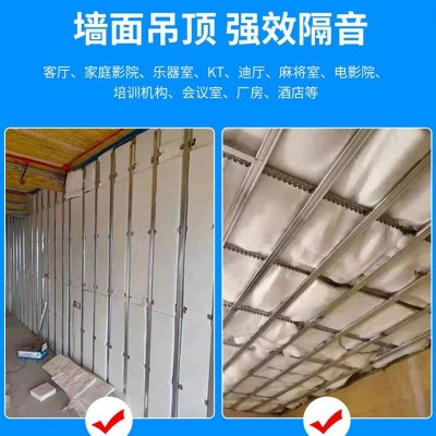 定制高密度隔音棉板卧室墙体影音室酒店电影院聚酯纤维吸音棉卷棉图3