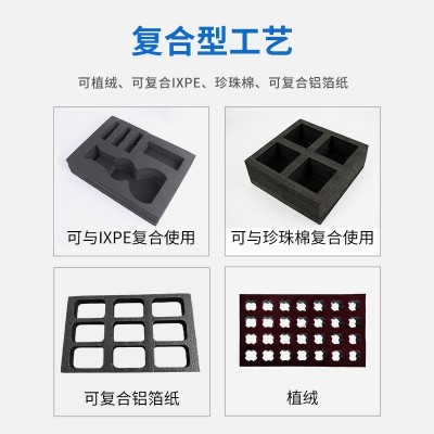 礼盒包装内衬 异形eva泡棉福蓉棉内托防静电植绒化妆品 首饰盒内衬图3