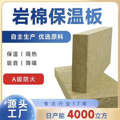 岩棉板外墙保温材料防火岩棉保温板厂家建筑阻燃屋顶隔热吸音材板图1