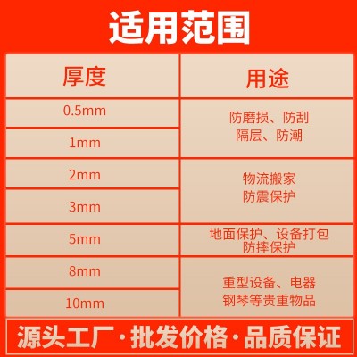 EPE珍珠棉快递物流宽20-包装膜超强防震气泡垫泡沫板填 充材料切图2