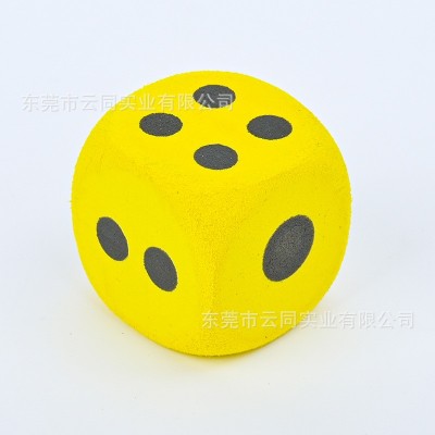 厂家批发38MM彩色六面印刷eva圆角骰子玩具积木泡棉方块EVA色子图4