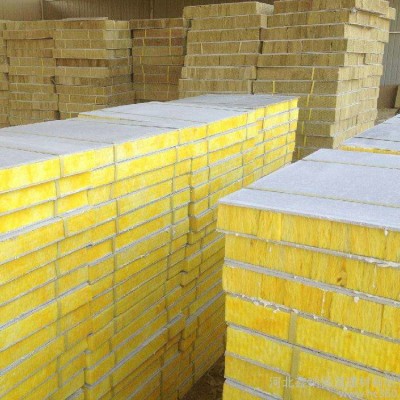 防火复合岩棉板工业建筑岩棉保温板厂家供应水泥砂浆岩棉复合板材图2