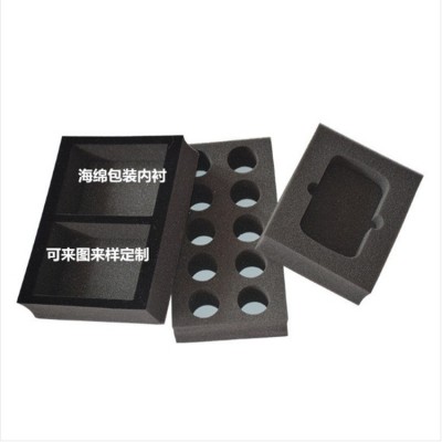 精密仪器电子产品海绵包装 化妆品防震海绵内衬 酒瓶海绵内托厂家图4