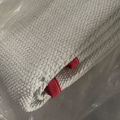 石棉被灭火毯电焊防护毯石棉被逃生石棉毯加油站双层纤维灭火毯图3