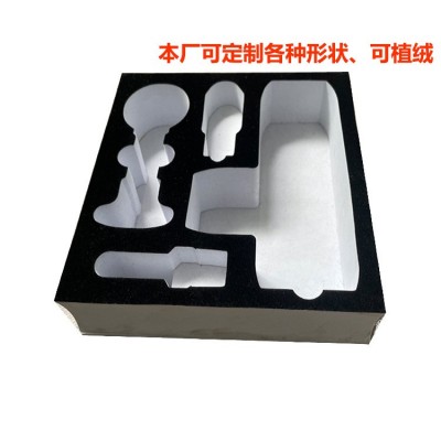 聚氨酯海绵EVA雕刻植绒包装盒内衬托 一体成型挖孔减震缓冲硬海绵图2