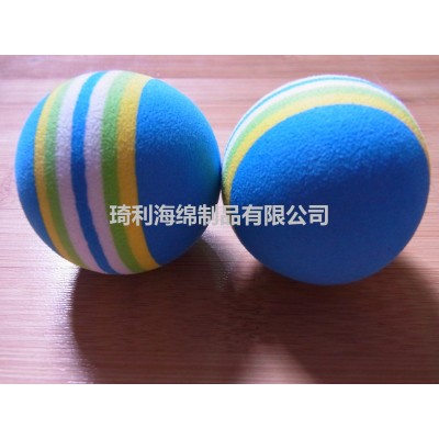 供应海绵球 各种规格都可以生产 EVA球装饰球海绵球彩色球可打孔