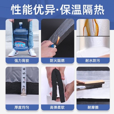 保温棉自粘耐高温保温棉阳光房防火防晒铝箔隔热棉隔音降噪橡塑板图2