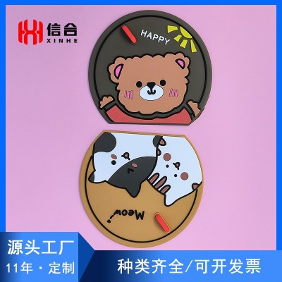 pvc软胶地漏盖定做滴塑橡胶杯垫硅胶卫生间地漏盖子厂家LOGO定制图3
