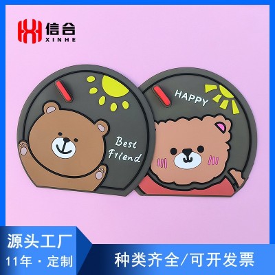 pvc软胶地漏盖定做滴塑橡胶杯垫硅胶卫生间地漏盖子厂家LOGO定制图4