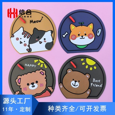 pvc软胶地漏盖定做滴塑橡胶杯垫硅胶卫生间地漏盖子厂家LOGO定制图2