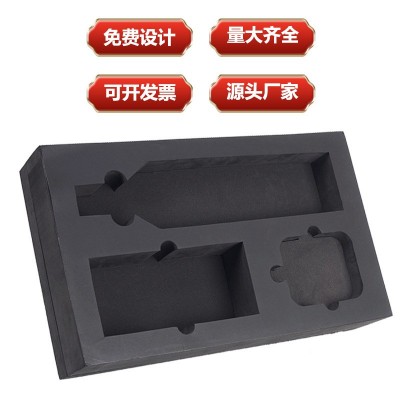 黑色加硬EVA泡棉材料单面带胶条加厚脚垫片eva泡沫板包装内衬盒子图3