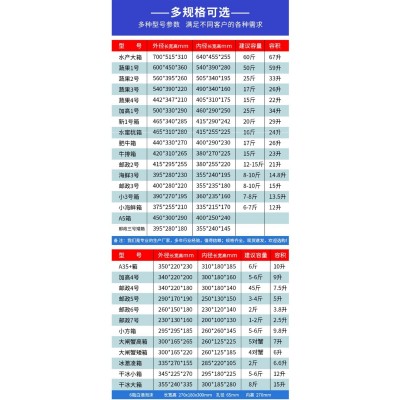 泡沫箱合肥生鲜泡沫盒加高4号泡沫箱水果生鲜快递防震保温泡沫图5