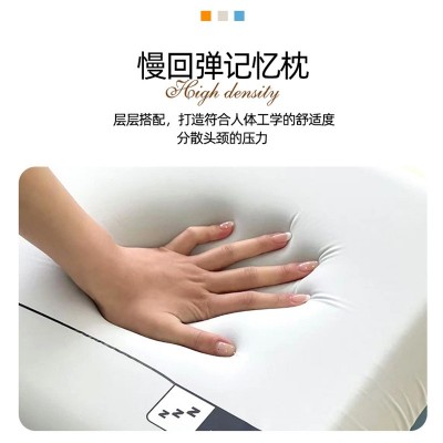 深睡眠记忆枕 厂家批发家用零压慢回弹面包枕芯跨境酒店护颈枕头图2